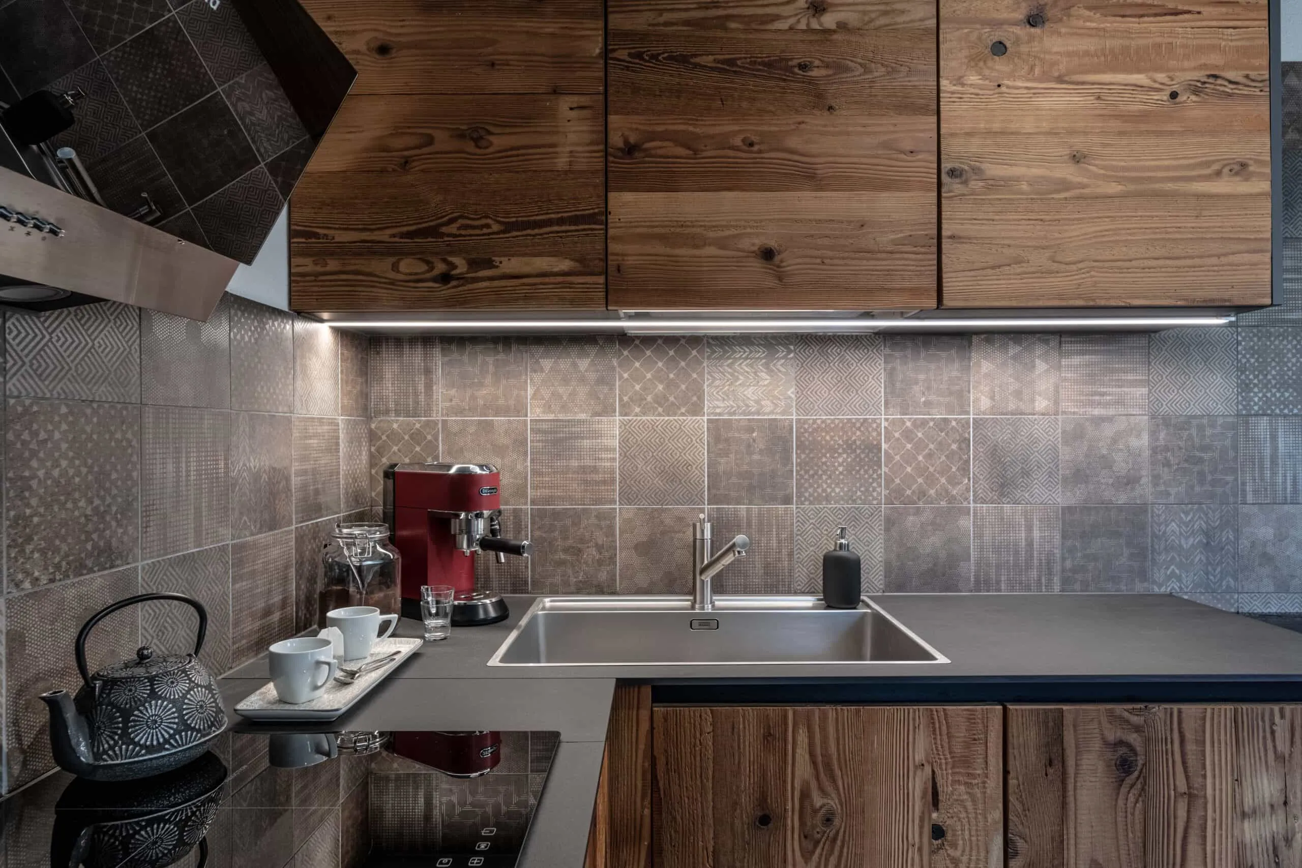 Voll ausgestattete moderne Küche im Luxus Chalet