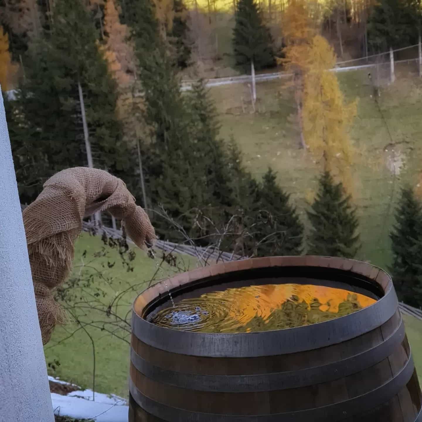 Wellnessbereich - Sauna Bottich